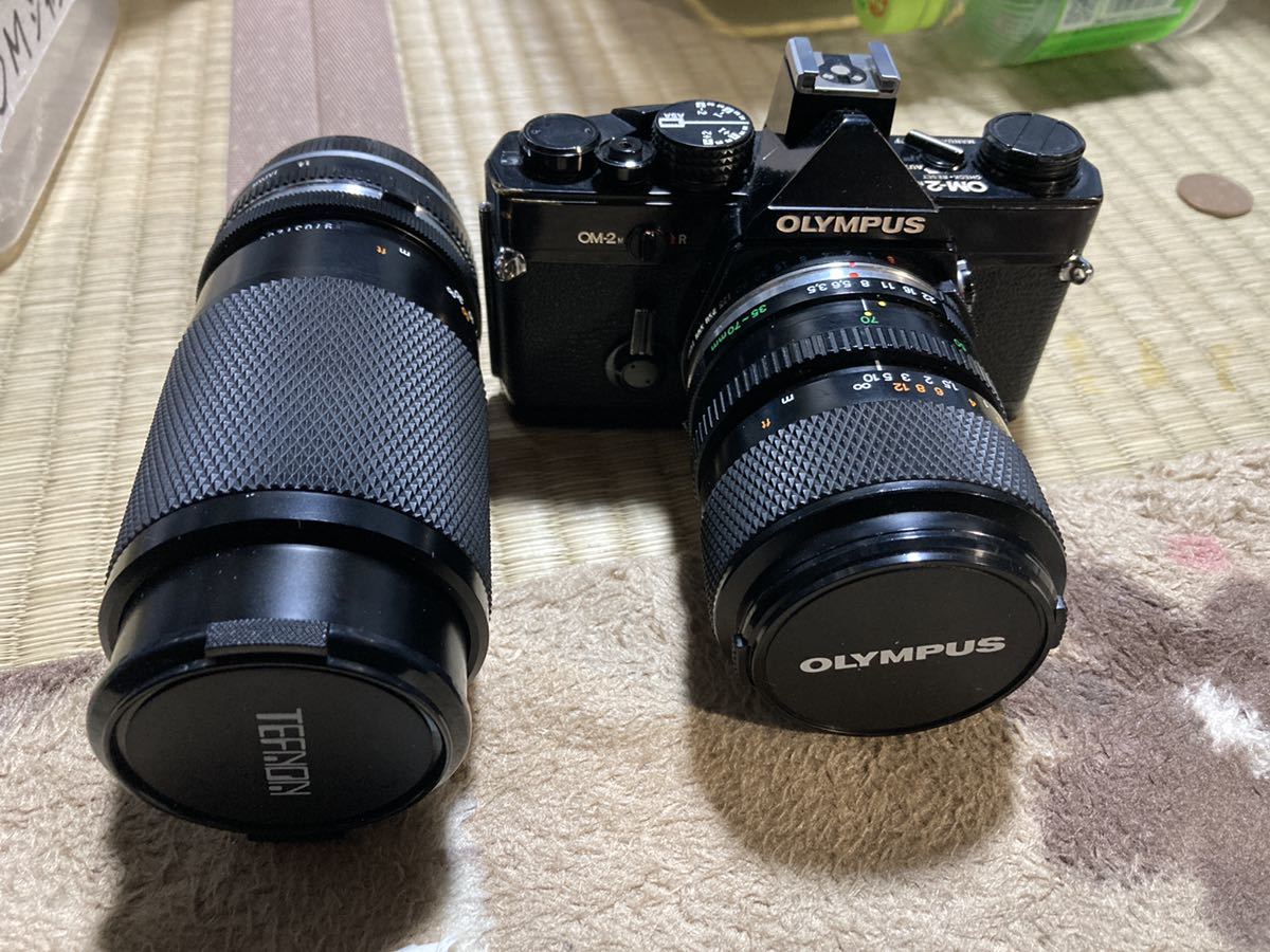 OLYMPUS OM-2N レンズ2本付き OLYMPUS OM-2N フィルムカメラ ◇ OM MF一眼
