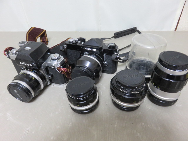 187☆ニコン Nikon ジャンク扱 NIKKOR 3.5 28mm/1.2 55mm/3.5 135mm/Nikomat FT 1.4 50mm/F2 2.8 35mm フォトミック カメラ レンズ 1円～ Nikon ニコン NIKKOR ブラック Ai-s 超広角