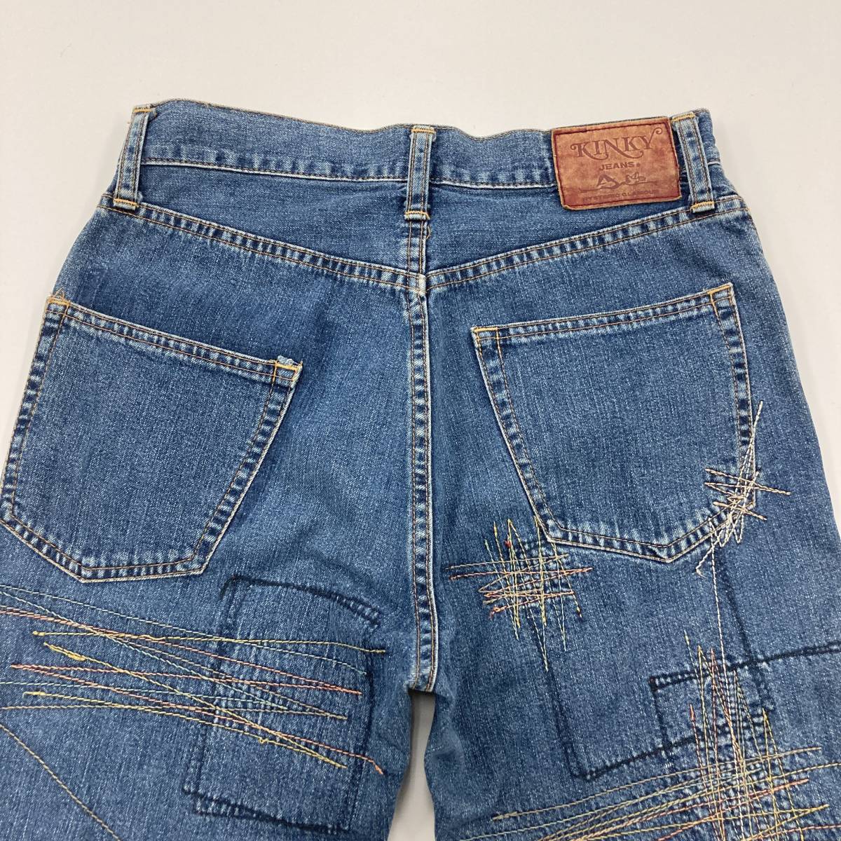 初期 90s KINKY ヒステリックグラマー フレア デニムパンツ ステッチ 