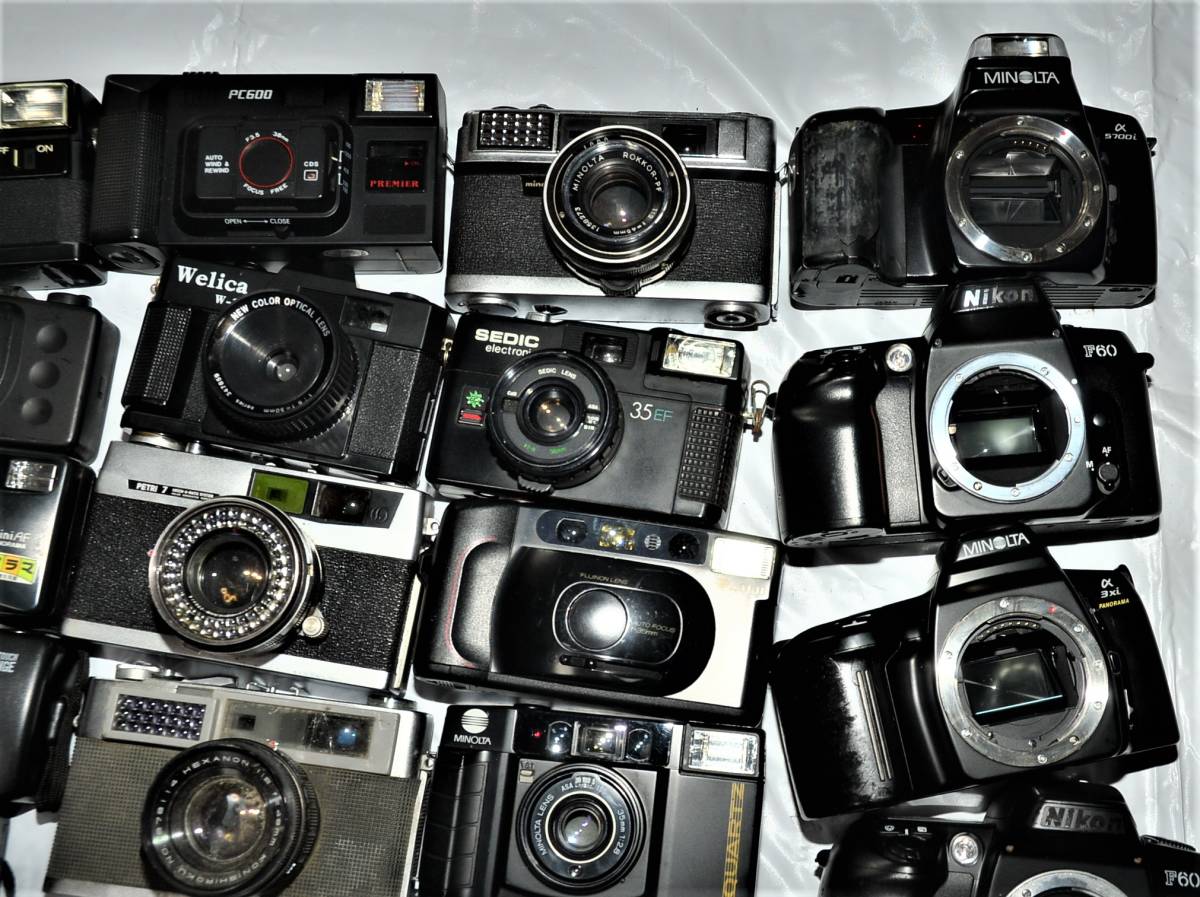 フィルムカメラ まとめ売り 40台 ジャンク 部品取り Canon OLYMPUS