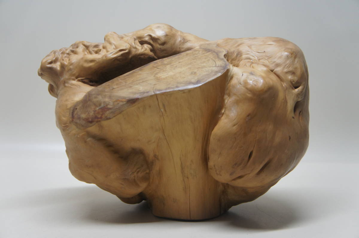 天然木 こぶ 置物 オブジェ 台付き 貴重 もったいなく 