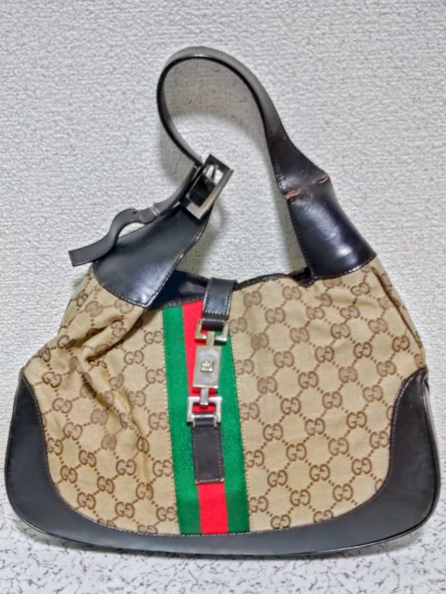 GUCCI グッチ ジャッキー シェリーライン ハンドバッグ トート