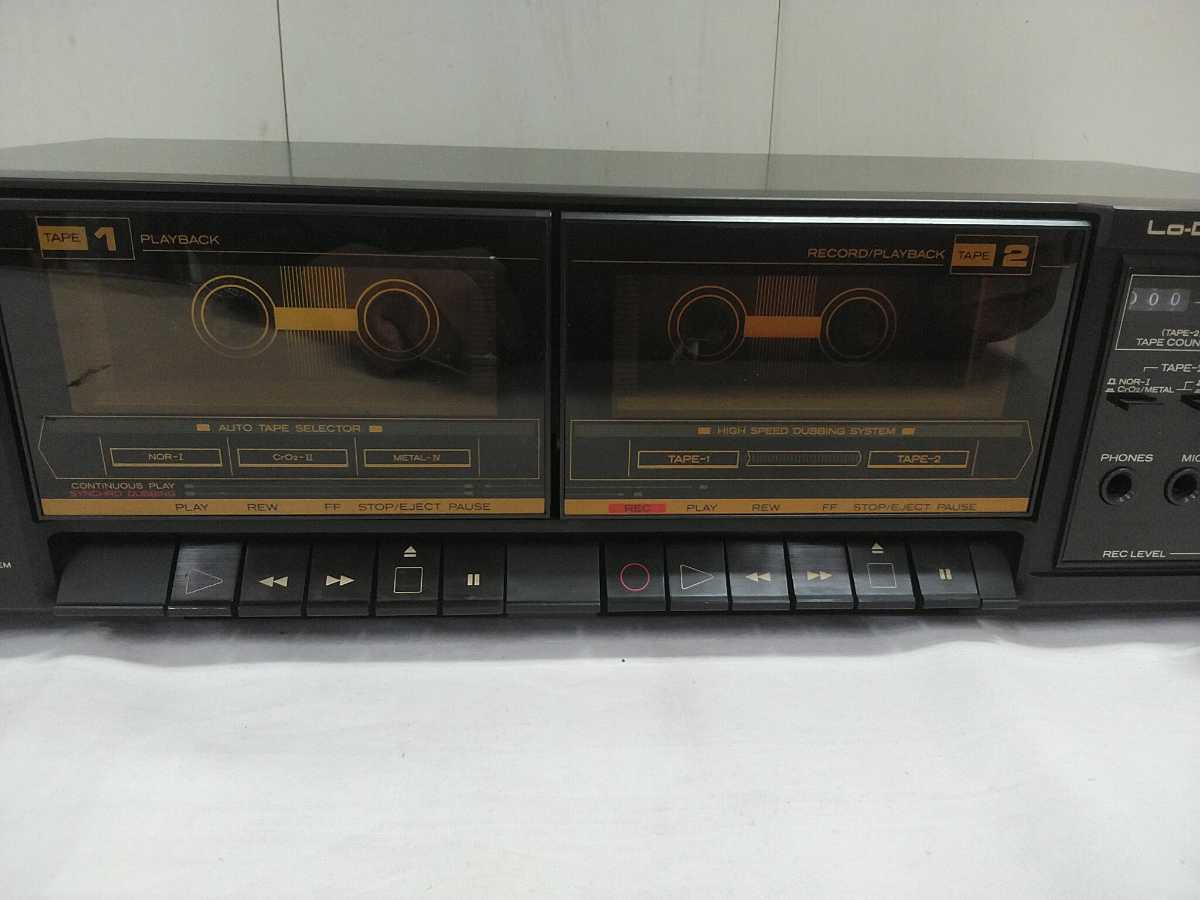 HITACHI 日立Lo-D ローディ　ジャンク HITACHI STEREO CASSETTE TAPE DECK【 Lo-D D-W220 】中古 通電のみOK