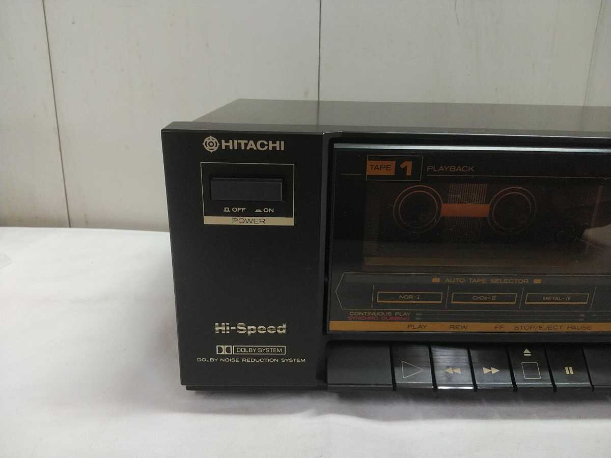 HITACHI STEREO CASSETTE TAPE DECK【 Lo-D D-W220 】中古 通電のみOK