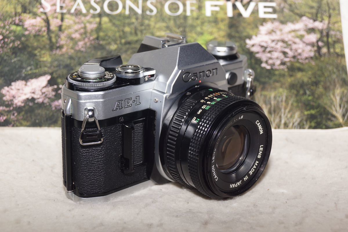 シャター泣き無し、モルト交換済み Canon AE-1 フィルムカメラ