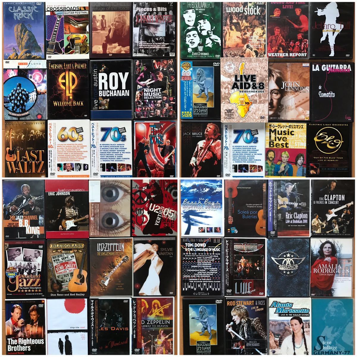 送料無料 お得セット】洋楽ロック・ポップス 他 DVD 48枚セット (Eric