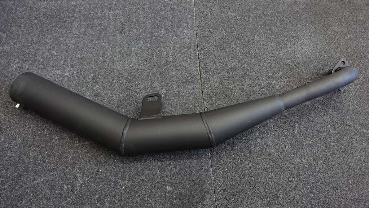 ブラック」モンキー 鉄管マフラー 検# Monkey/Z50/AB27/DAX/ダックス