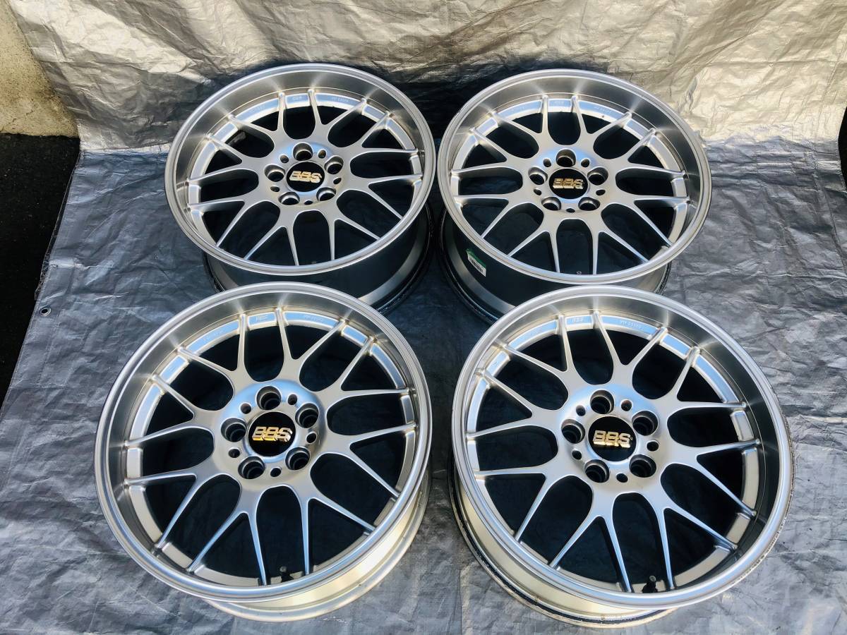 ☆美品☆鍛造☆ BBS RG-R RG737 18×8.5J +13 5H-120 4本 BMW 深リム 