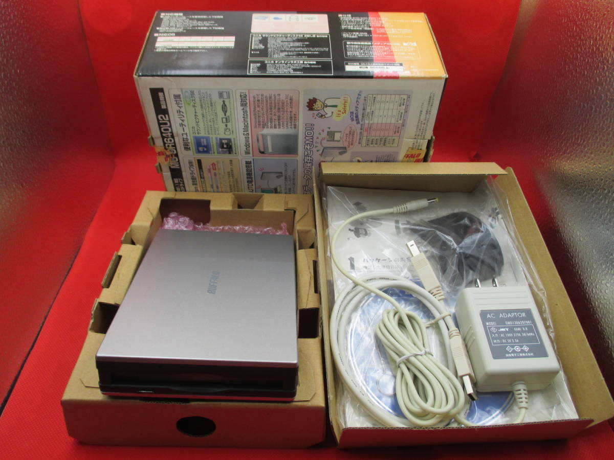 BUFFALO MO-CR640U2 USB2.0 640MB 外付けMOドライブ