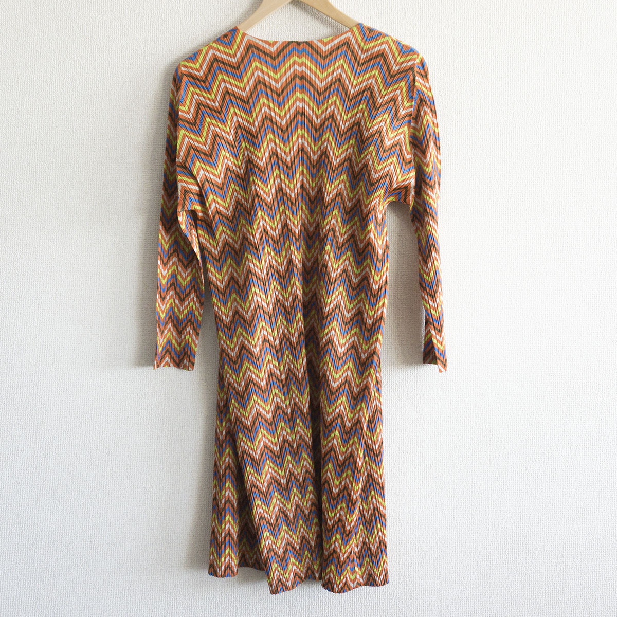 安心価格 【美品】 PLEATS PLEASE【総柄 プリーツ コート】 SIZE:2 