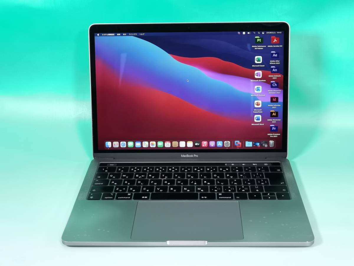 豊富な，定番 アップル MacBook Pro 13 2018年 Touch Bar 13.3型 Retina液晶 Big Sur 512GB NVMe SSD 2.7GHz / 16GBメモリ Core i7/ MSOffice2021(MacBook Pro)｜売買されたオークション情報、yahooの商品情報をアーカイブ公開 - オークファ MacBook Pro