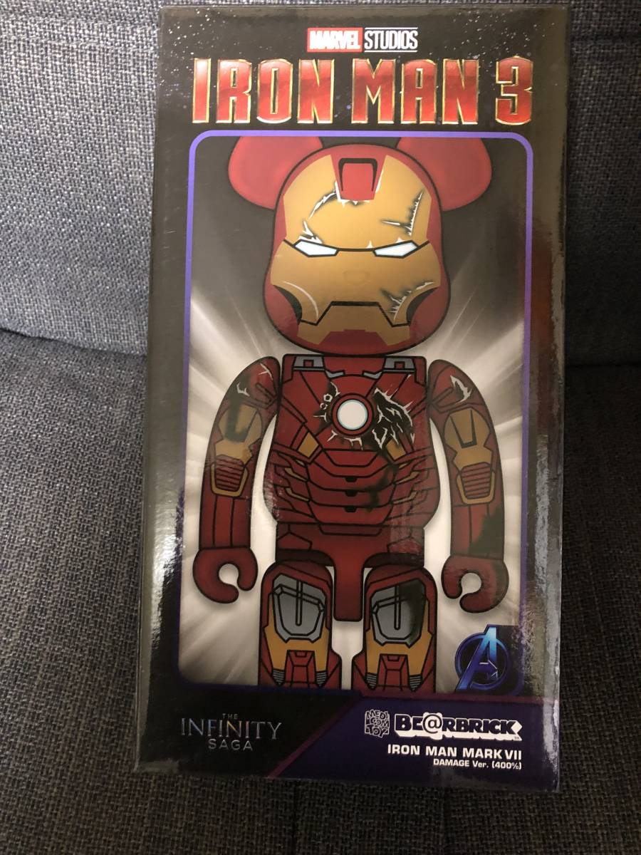 BE@RBRICK VII IRON MAN MARK DAMAGE Iron Man Medicom Mark Ver. 0
