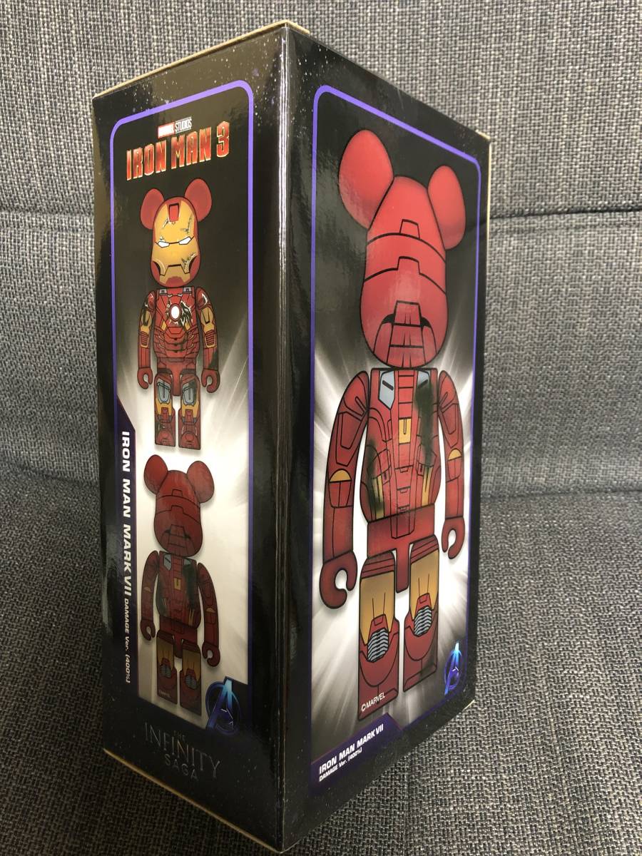 BE@RBRICK VII IRON MAN MARK DAMAGE Iron Man Medicom Mark Ver. 0