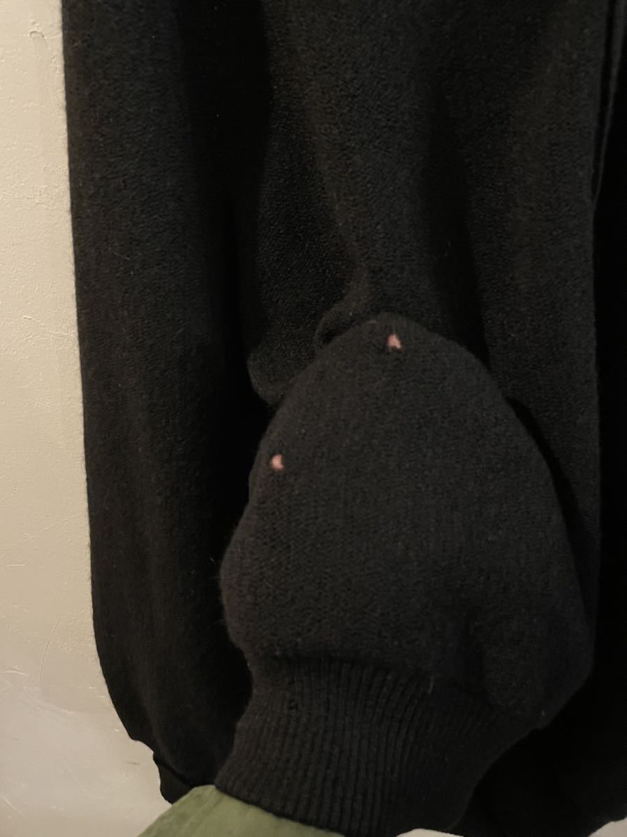 訳あり格安品★60's ROBERT BRUCE ロバートブルース アルパカカーディガン Lサイズ BLACK ブラック 格安 年代 古着 ンテージ vintage Bruce 60's 60～70s 60's～ BRUCE霜降りグレー アクリル