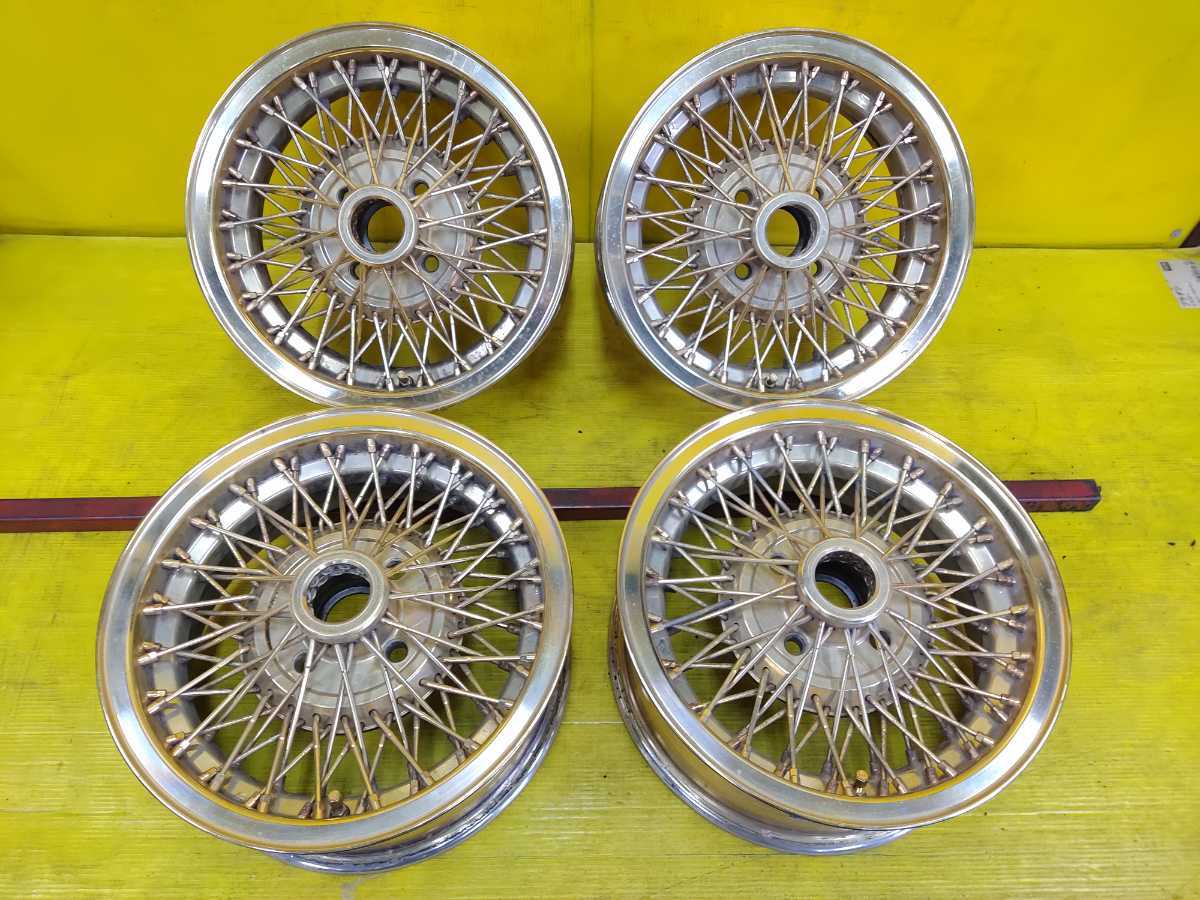 希少]RAYS ワイヤーホイール15インチ ゴールド15×6.5JJ＋25 4穴114.3