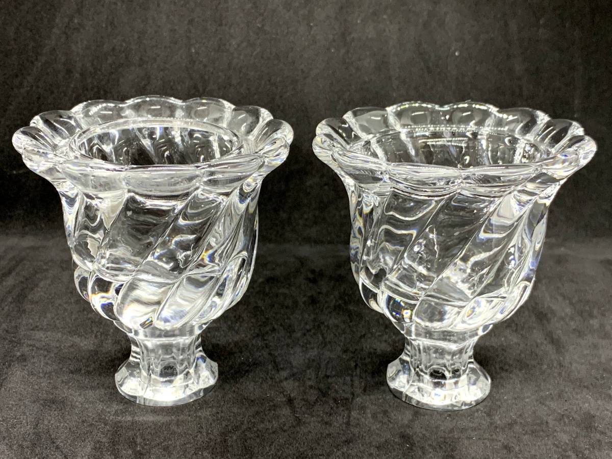 バカラ Baccarat キャンドルスタンド メダイヨン シャンデリア 3灯 ②
