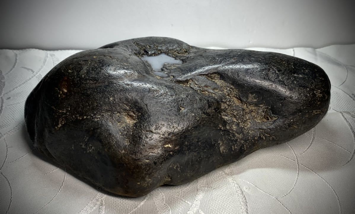 信濃美術石博物館】水石 盆栽 骨董 姫川石 ウブ 横27.5×高9×奥行21.5