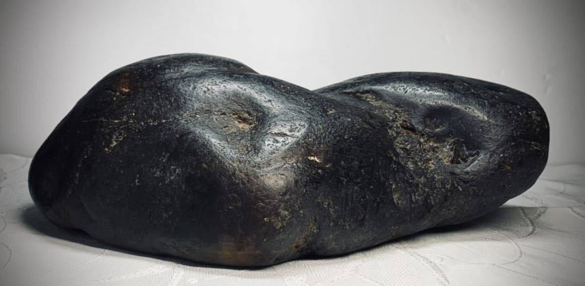 信濃美術石博物館】水石 盆栽 骨董 姫川石 ウブ 横27.5×高9×奥行21.5