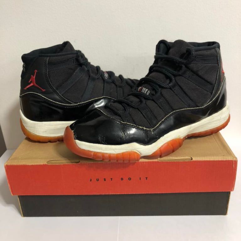 NIKE AIR JORDAN 11 オリジナル シカゴ ブルズ プレーオフ US9 27.0  