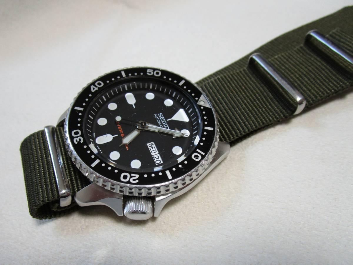 セイコー SKX007 ブラックボーイ 自動巻き ダイバー やや難あり SEIKO