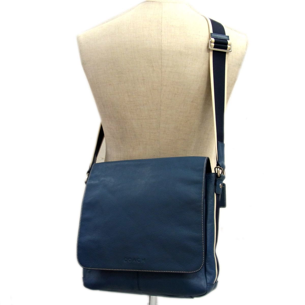 ○コーチ メンズ レザー ショルダーバッグ メッセンジャーバッグ