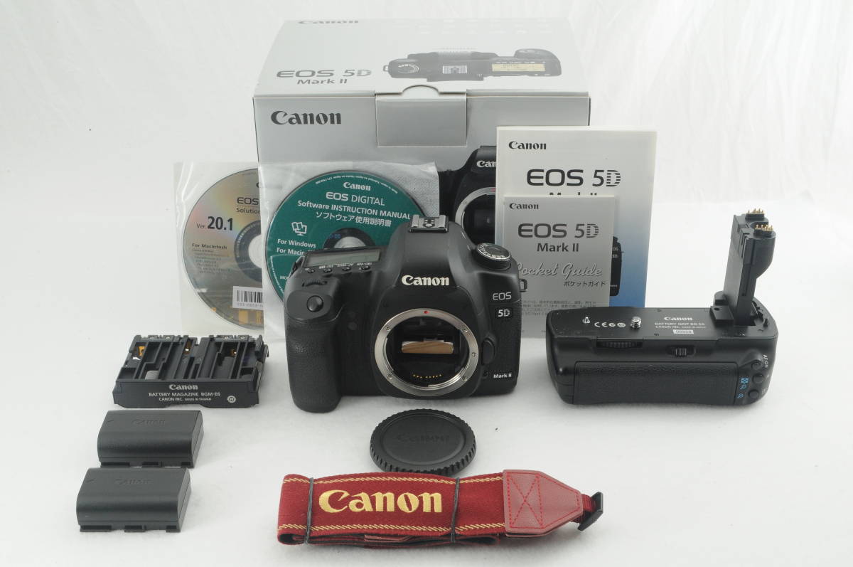 美品】CANON キヤノン EOS 5D Mark II ボディ BATTERY GRIP BG-E6 動作 