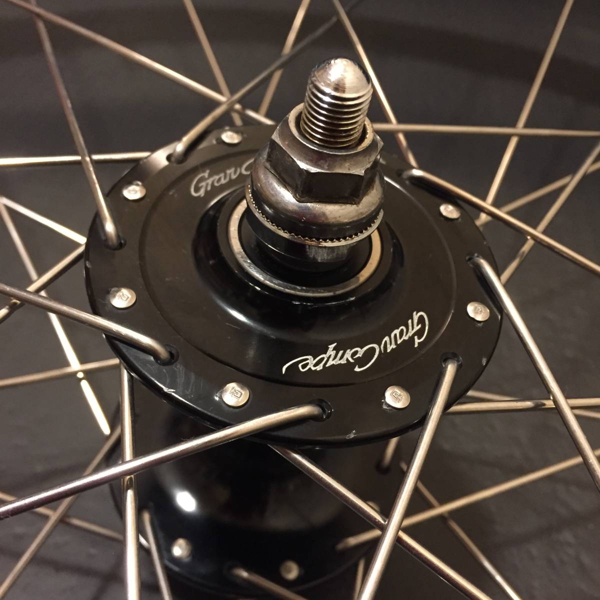 手組ピストホイール mavic open pro ust gran compe