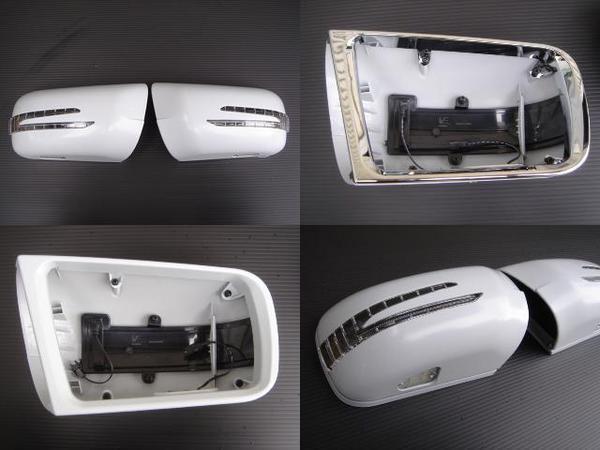 現行アロータイプLEDドアミラーカバーR129Sl320SL500SL600フット