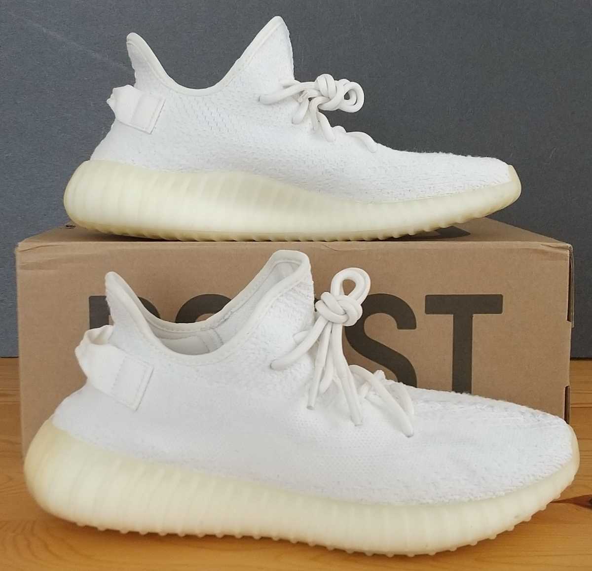 1円～ イージーブーストトリプルホワイト 27㎝ 350V2 CP9366 ADIDAS 