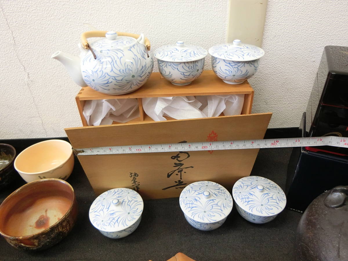 ④ おまとめ 茶器 酒器 急須 湯呑 徳利 御猪口 茶碗 九谷焼 備前焼