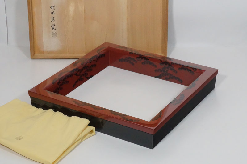江戸期！木製・輪島塗り 高蒔絵 山水花台 江戸期！木製・輪島塗り 高