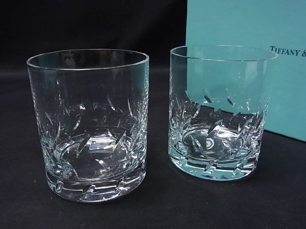 本物保証，HOT 同様 TIFFANY＆Co. ティファニー リーフ ロックグラス ペア コップ 食器 テーブルウェア 2客セット クリア c0099サO(ティファニー)｜売買されたオークション情報、yahooの商品情報をアーカイブ公 ティファニー