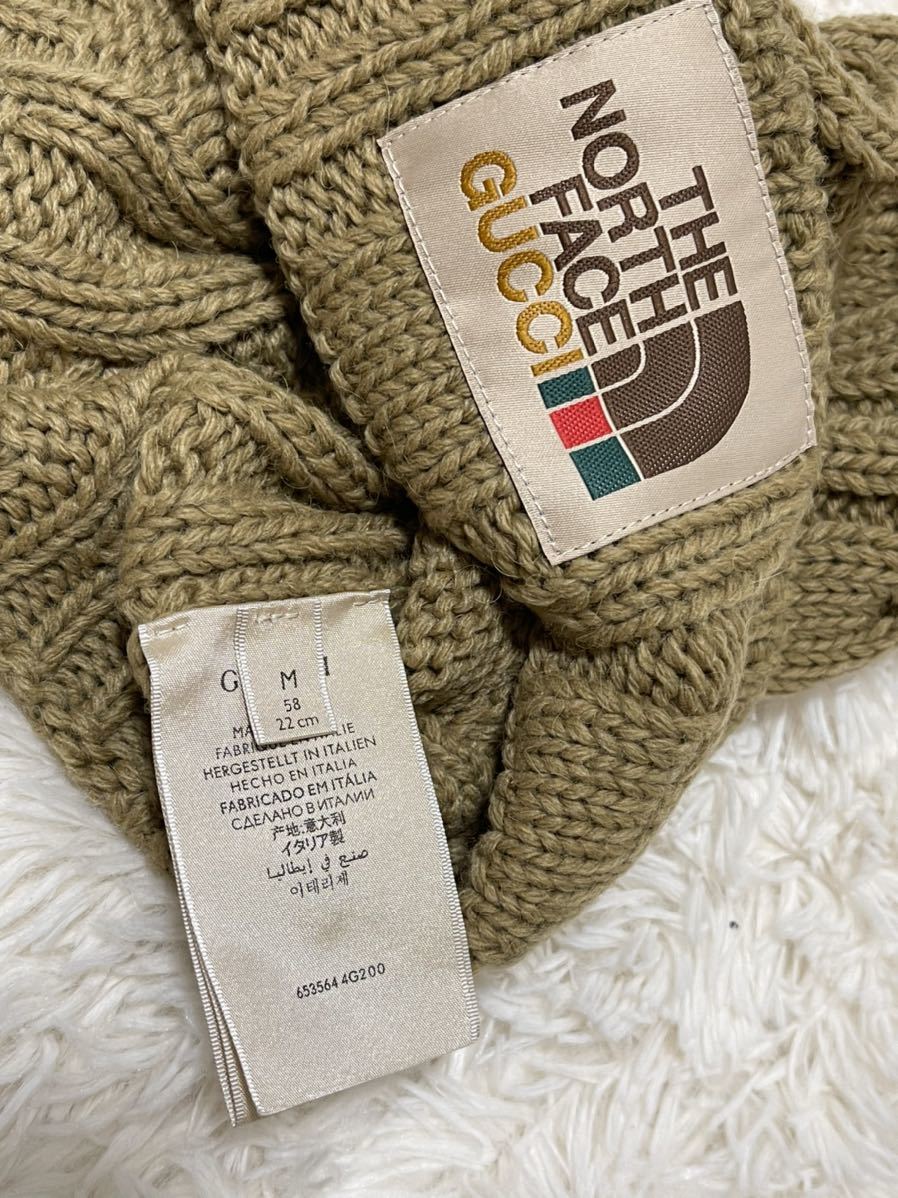 グッチ GUCCI THE NORTH FACE ノースフェイス ウール ニット帽