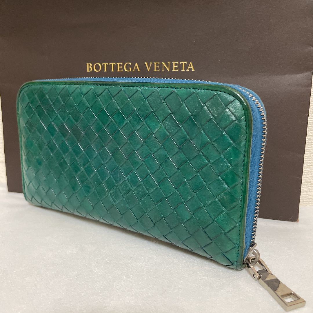 ◇正規品◇USED◇BOTTEGA VENETA ボッテガヴェネタ ラウンドファスナー