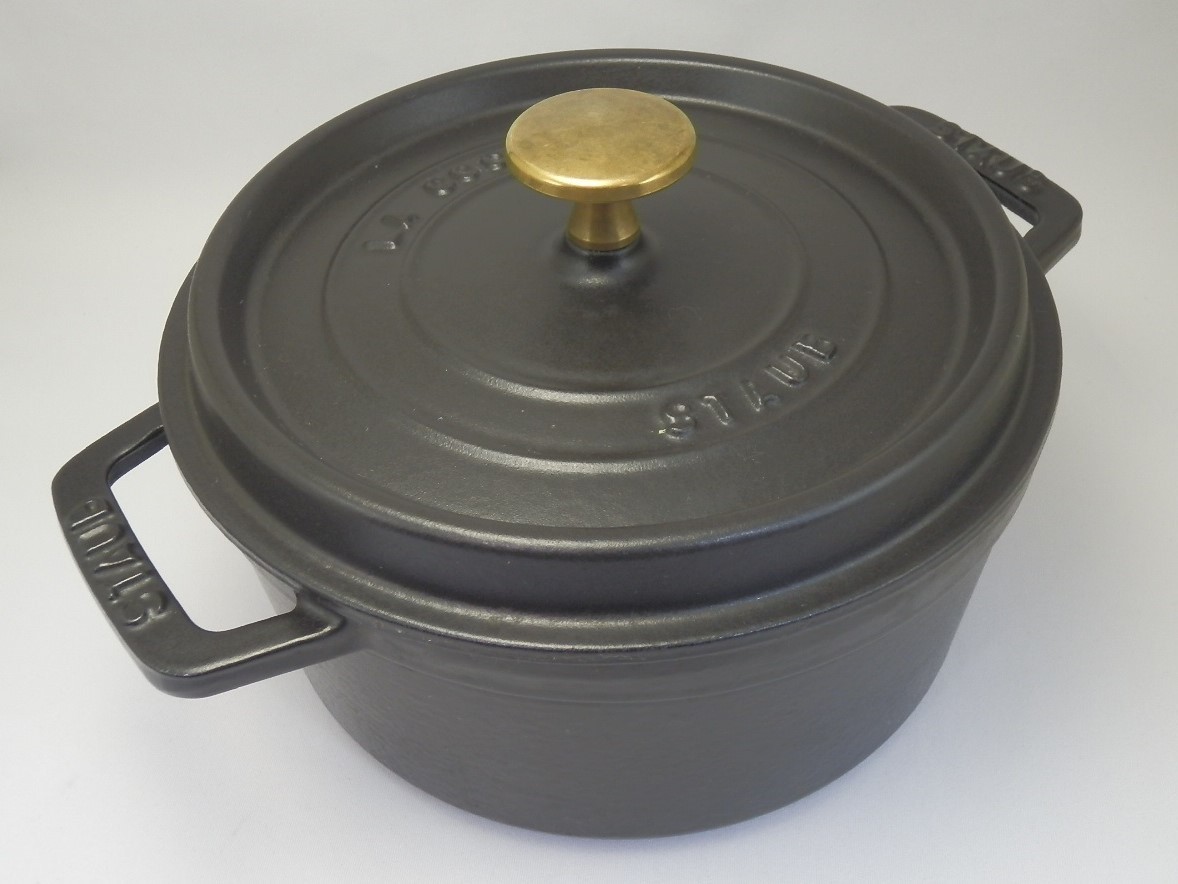 STAUB ストウブ 18cm 黒 ブラック ストウブ ピコ ココット ラウンド
