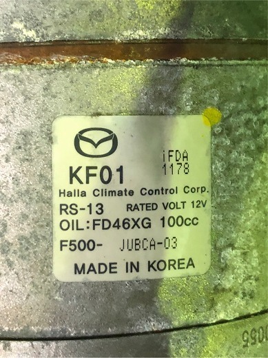 H25年 KE2FW CX-5 エアコンコンプレッサー 中古品 即決 123238 220423 MA 明治1在庫 CX-5 マツダ エアコンコンプレッサー : KD62-61-450 エアコン修理＆12ヵ月点検｜グーネットピット