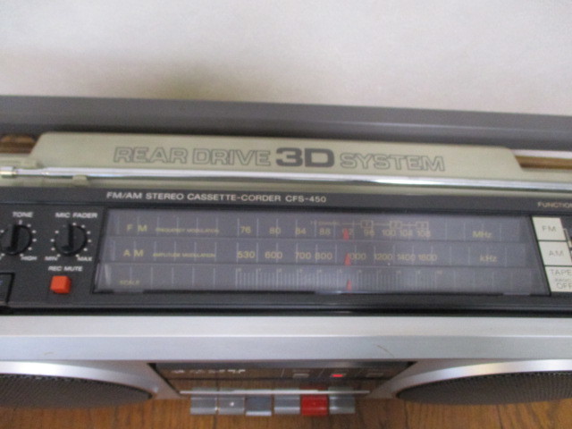 SONY ソニー CFS-450 FM/AMカセットデッキ ステレオラジオカセット 動作品