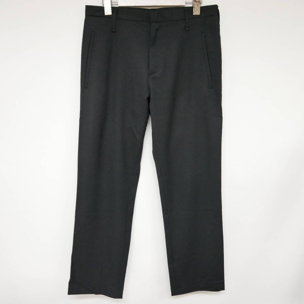 【SALE，爆買い】 1円 良好 国内正規 JIL SANDER by RAF SIMONS ジルサンダー ラフシモンズ期 11AW ウールストレッチスラックス パンツ BLACK 黒 46(ボトムス)｜売買されたオークション情報、yahooの商品情報をアーカイブ 男性用