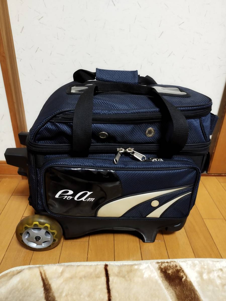 ABS PRO-am 2個用 ボウリングバッグ キャスター付き 持ち運び