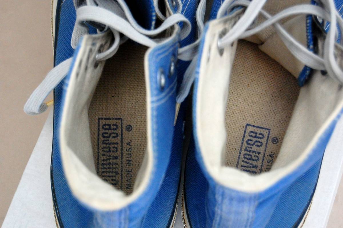 80年代 アメリカ製】コンバース□ヴィンテージ オールスター HI□青