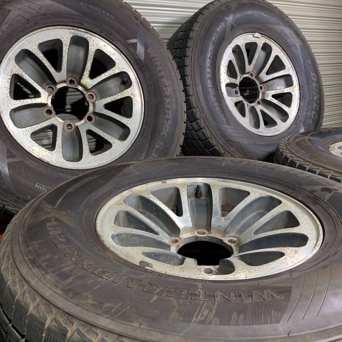 限定セール，得価 MITSUBISHI ミツビシ純正 15インチ アルミホイール 4本セット ダンロップ スタッドレスタイヤ WINTERMAXX 265/70R15 パジェロ(その他)｜売買されたオークション情報、yahooの商品情報をアーカイブ公開 その他