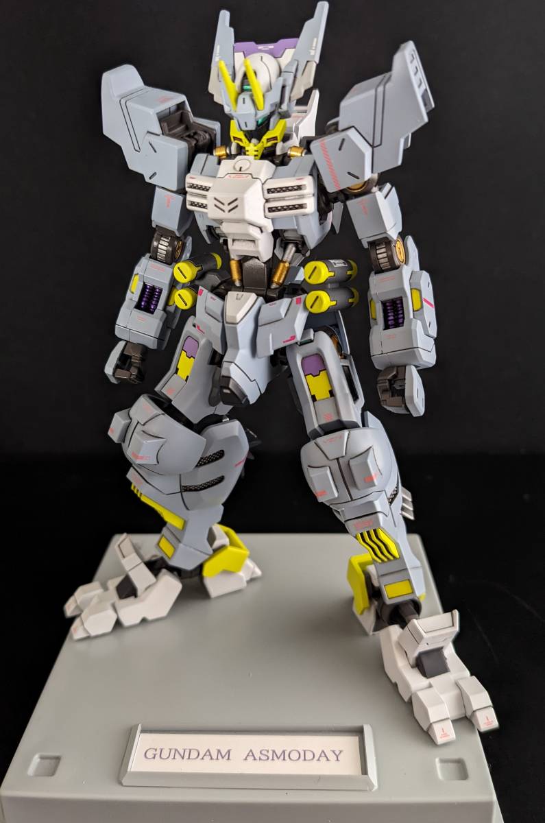 HG ガンダムアスモデウス 塗装完成品 HG ガンダムアスモデウス ー塗装完成品ー 専用台座付き（鉄血の