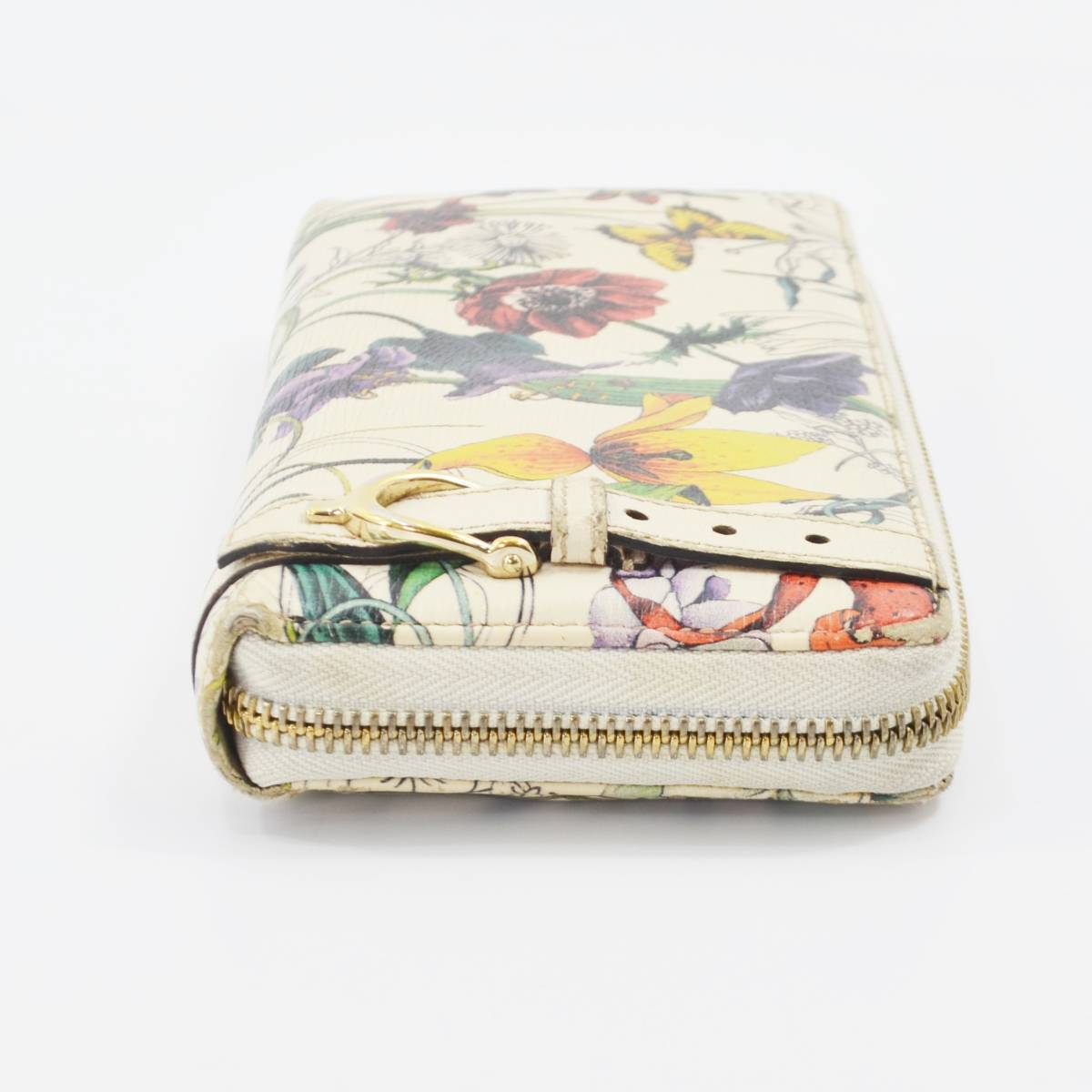1円スタート GUCCI グッチ ラウンドジップ 長財布 307987 グッチシマ 