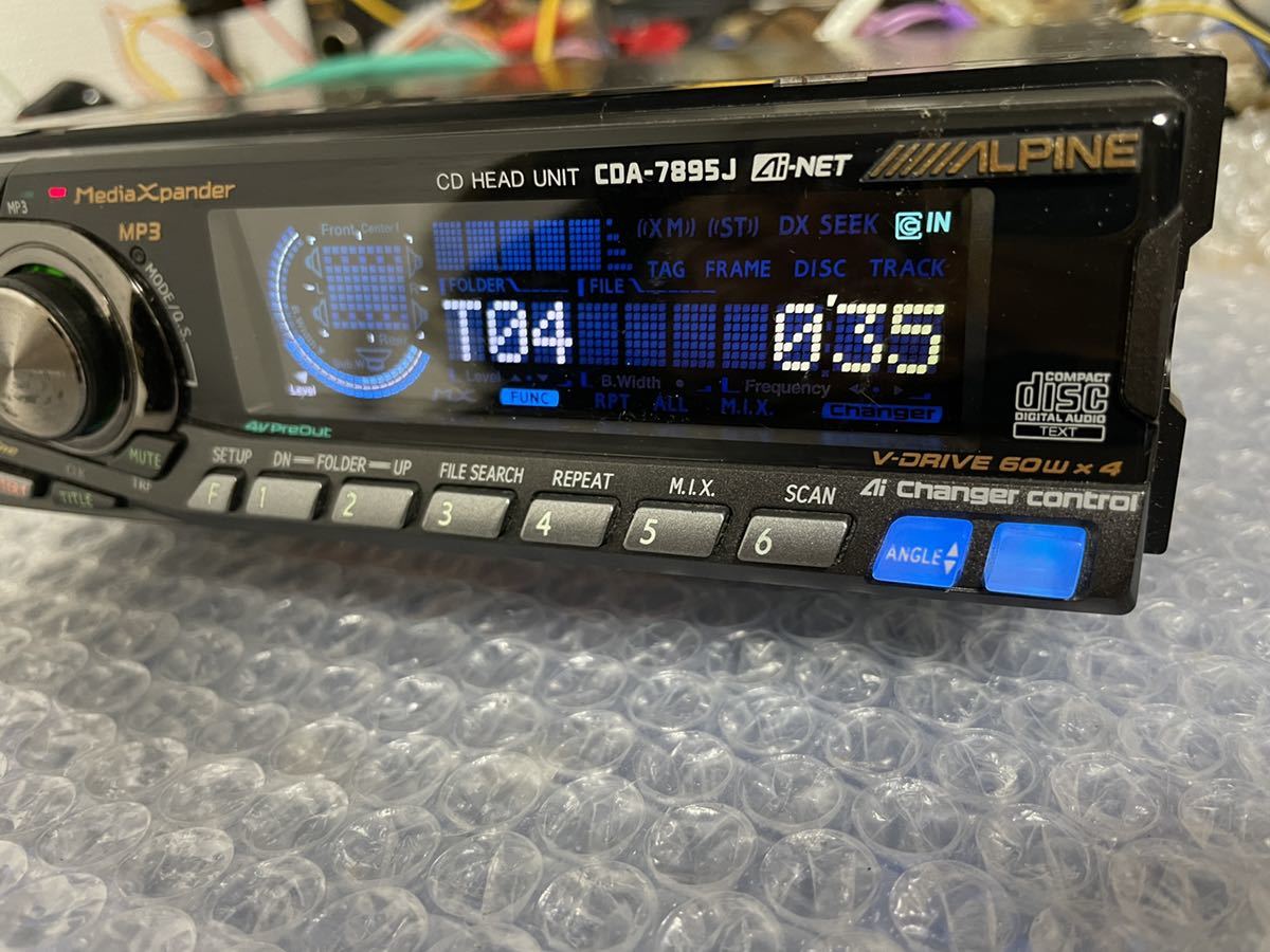 CDA-7895J ALPINE 1DIN CD アルパイン AUX Yahoo!オークション - Car 