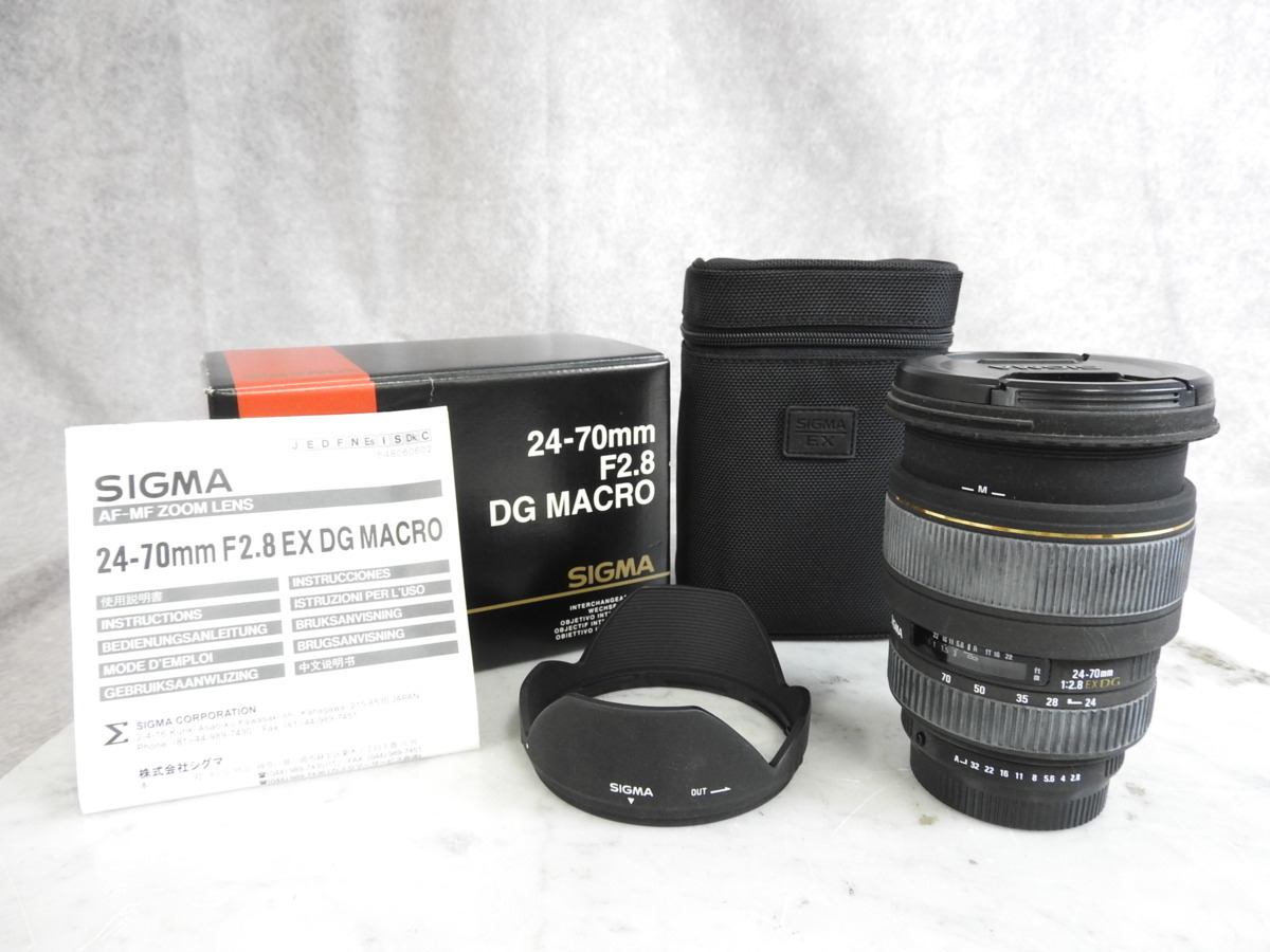 ☆ SIGMA シグマ ZOOM 24-70mm 1:2.8 EX DG MACRO レンズ