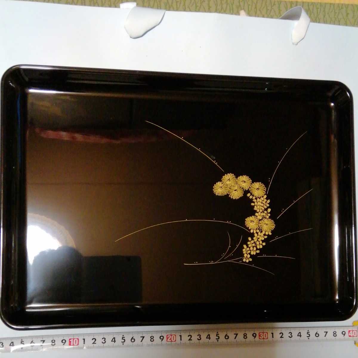 輪島塗 | お盆 特産 手 漆芸 伝統工芸 トレー石川県 小判盆 盆 金箔