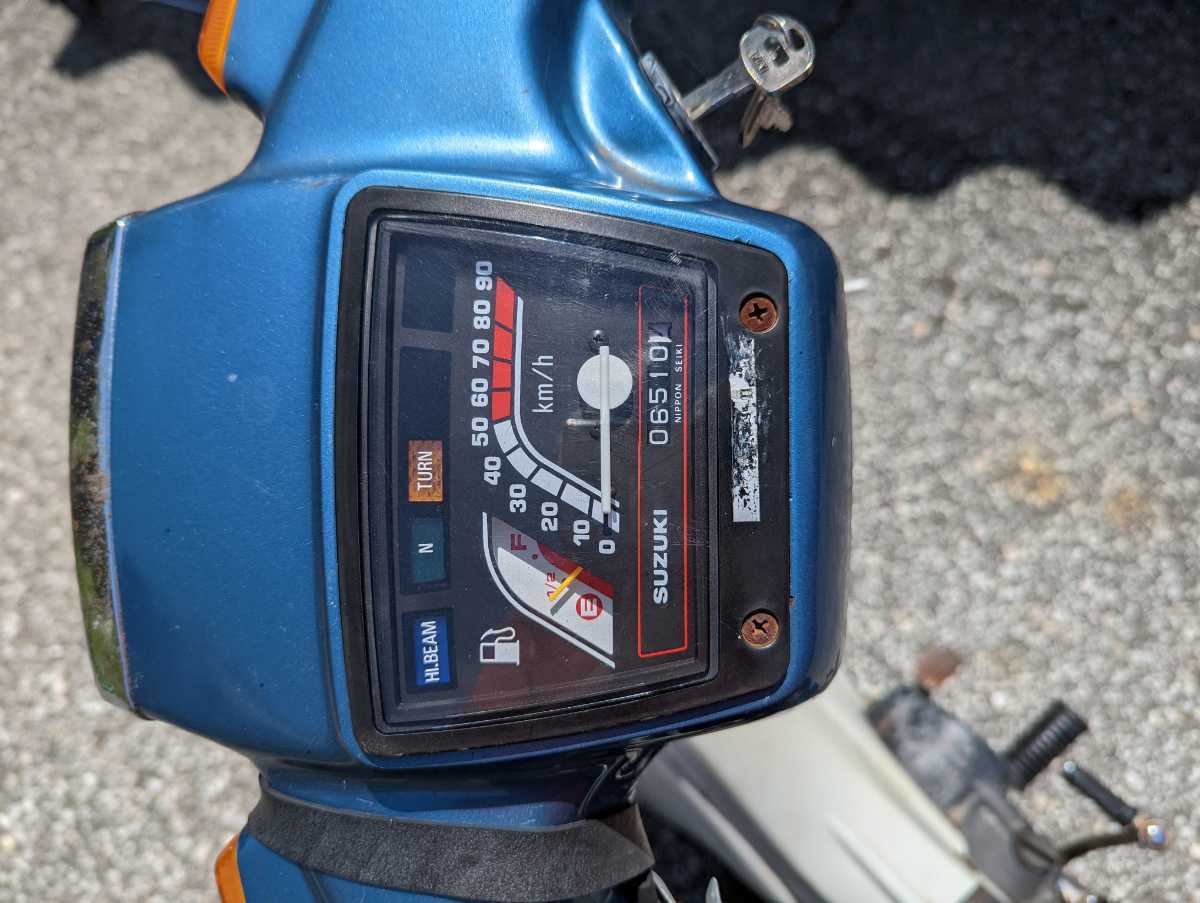 スズキ　バーディ80　　カキ、書類有り_6