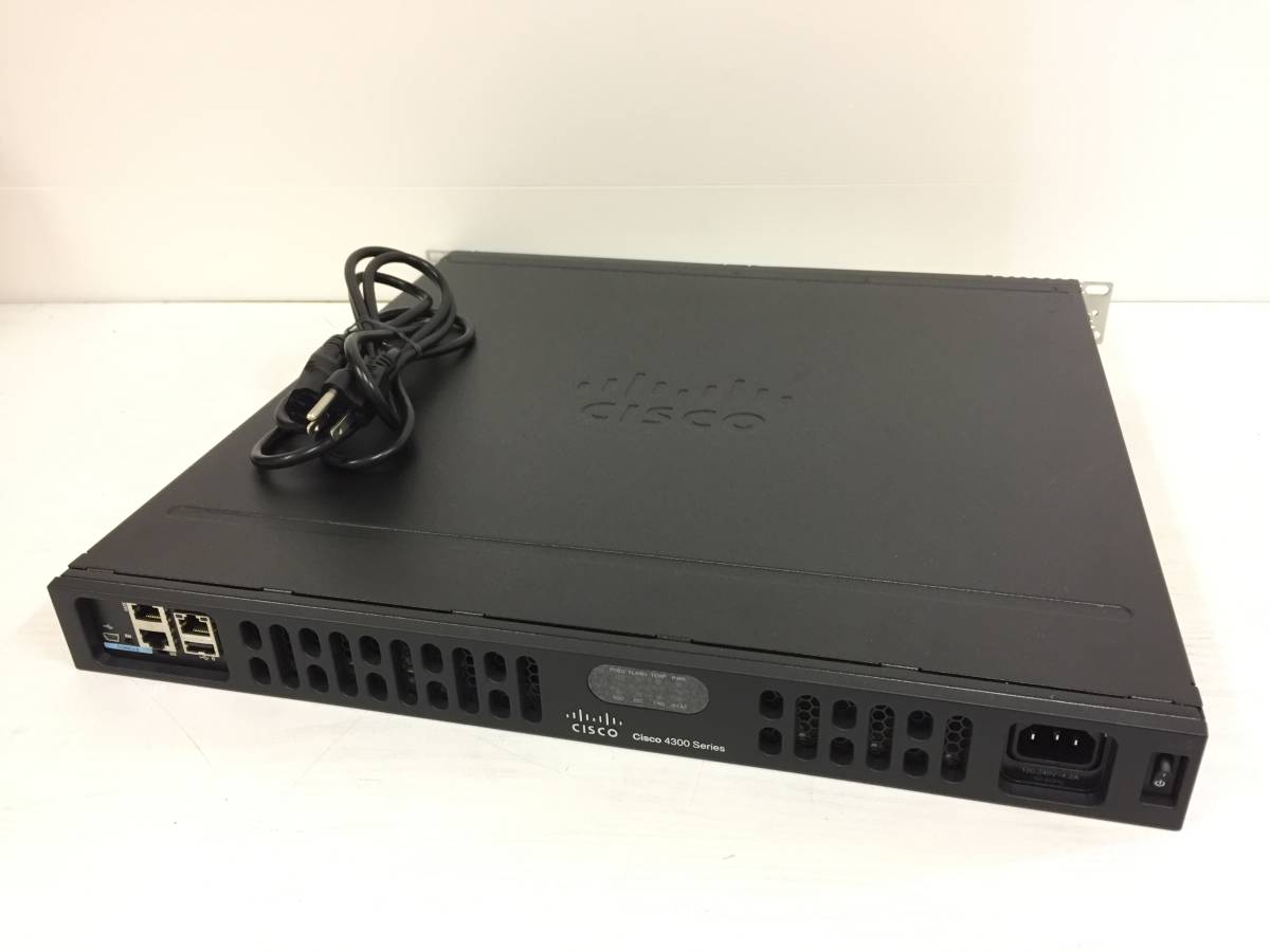 ○Cisco シスコ ISR4331/K9 V04 サービス統合型ルータ 初期化済 動作品  