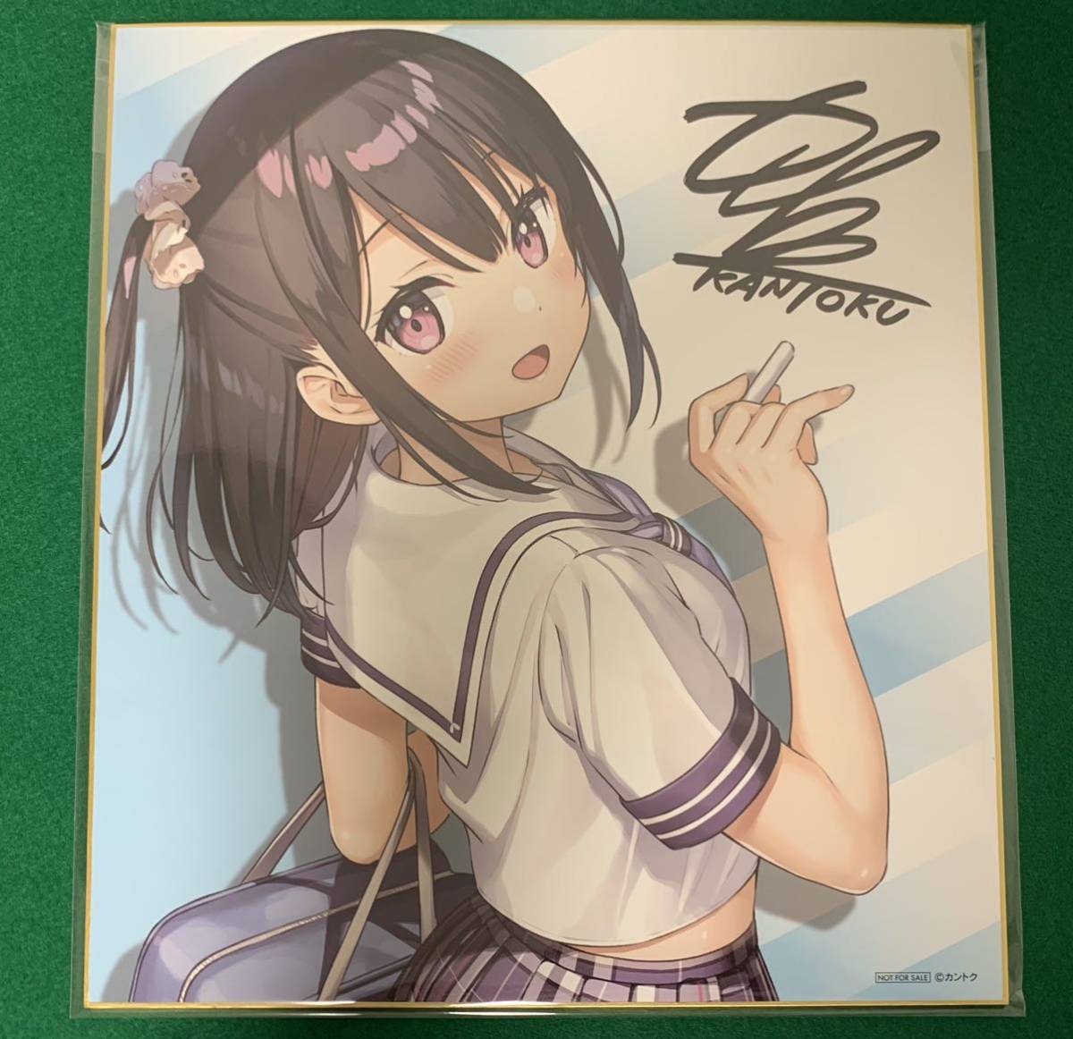 カントク カントク先生 複製サイン入り色紙 しずく しずくちゃん 色紙 
