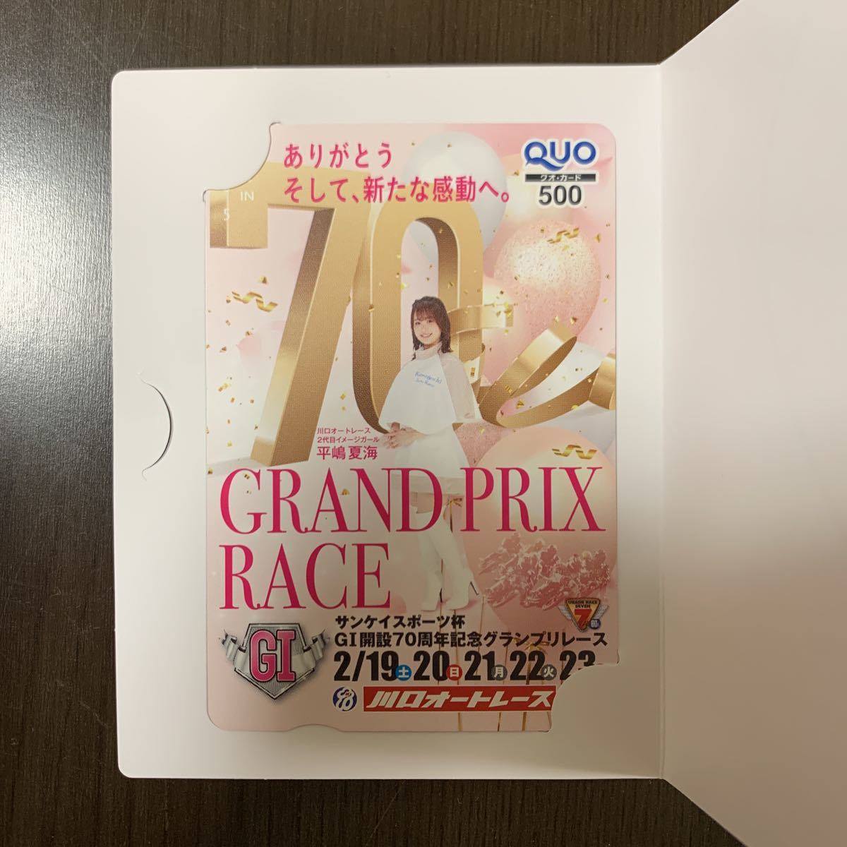 ゆうパケット 川口オートレース サンケイスポーツ杯 G1開設70周年記念グランプリレース クオカード 平嶋夏海 その他 売買されたオークション情報 Yahooの商品情報をアーカイブ公開 オークファン Aucfan Com
